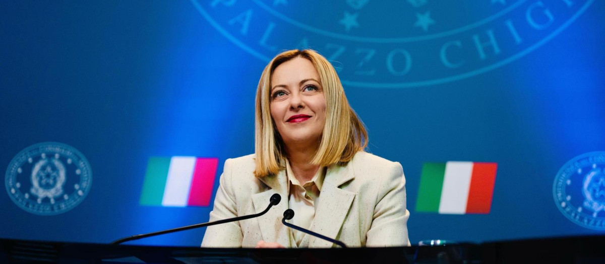 Giorgia Meloni, en una imagen del pasado lunes 24 de febrero