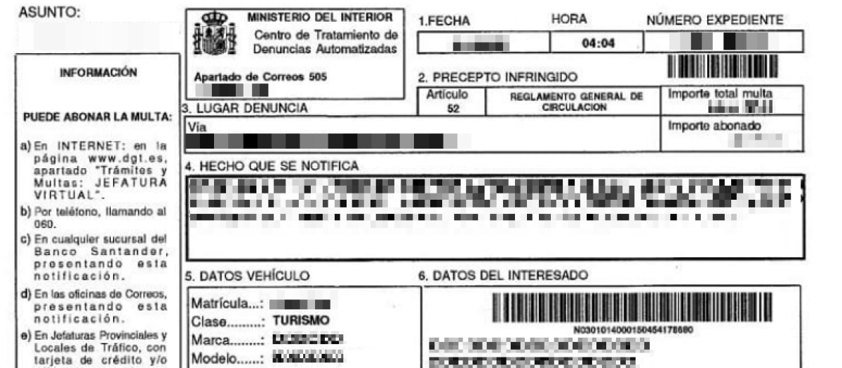 La DGT bate récord de multas cada año