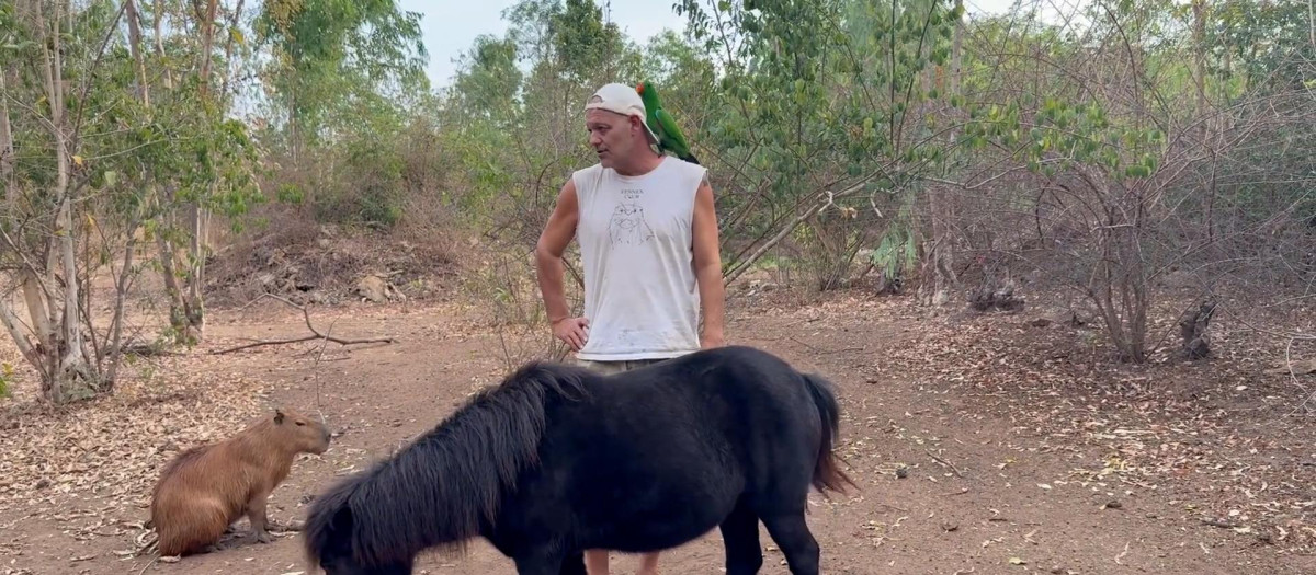 Frank Cuesta en el Santuario tras ser puesto en libertad - Frank Cuesta