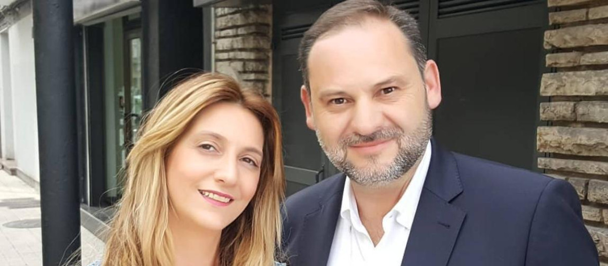 Claudia Montes y José Luis Ábalos