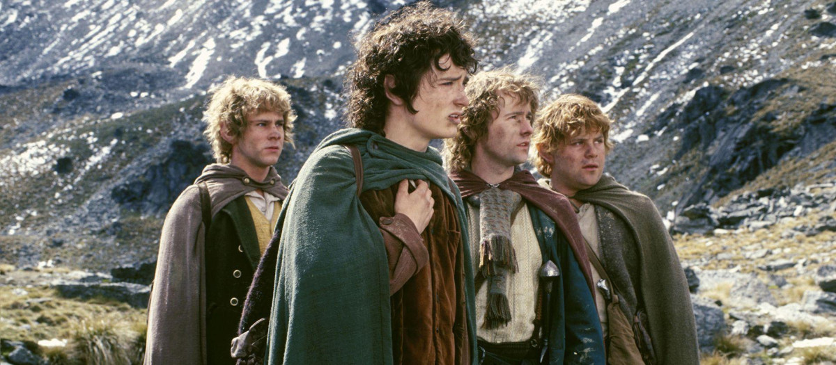 Frodo, Sam, Merry y Pippin, en El Señor de los Anillos
