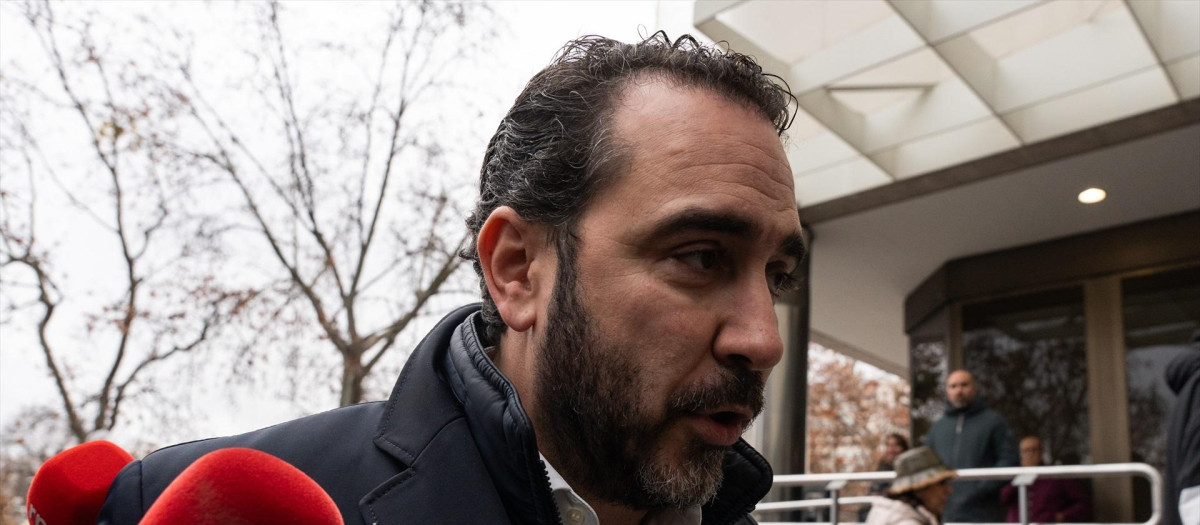 Víctor de Aldama a su llegada a los Juzgados de Plaza de Castilla