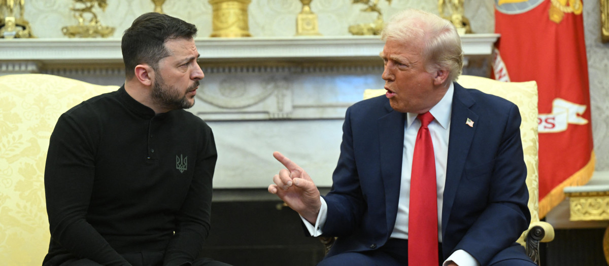 Zelenski y Trump discuten en el Despacho Oval de la Casa Blanca