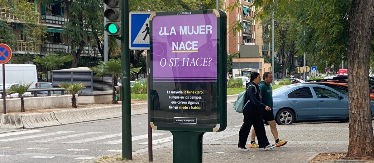 Campaña de la ACdP en la avenida de Barcelona, en Córdoba