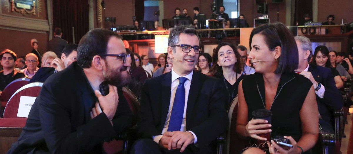 César González Antón, Félix Bolaños y Ana Pastor, en una imagen de archivo