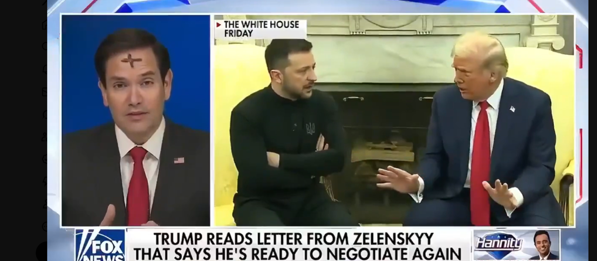 Marco Rubio en una entrevista con Fox News