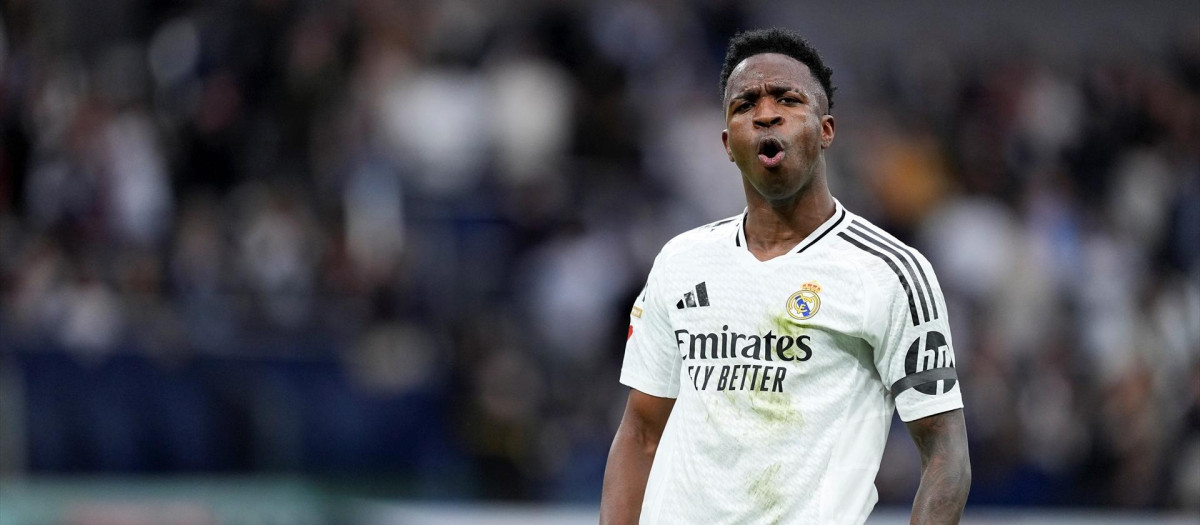 Vinicius marcó ante el Rayo Vallecano su gol número 103 con la camiseta del Madrid