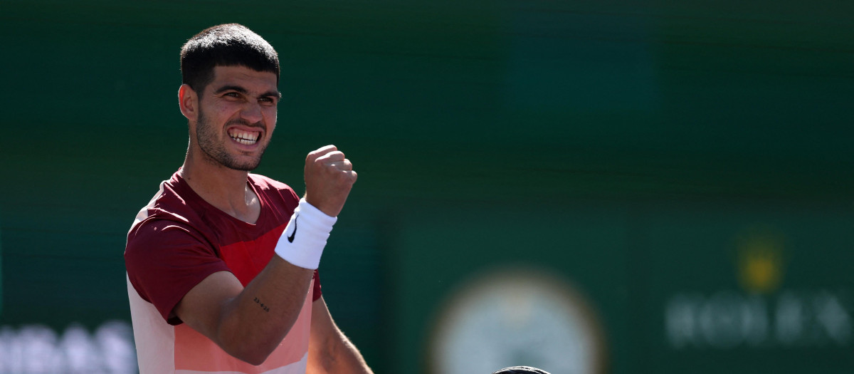 Carlos Alcaraz en su debut en Indian Wells 2025