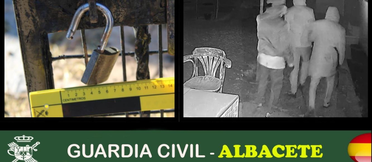 La Guardia Civil de Albacete detiene a cinco personas por su participación en más de 20 robos en parcelas y casas de campo.
REMITIDA / HANDOUT por GUARDIA CIVIL
Fotografía remitida a medios de comunicación exclusivamente para ilustrar la noticia a la que hace referencia la imagen, y citando la procedencia de la imagen en la firma
11/3/2025