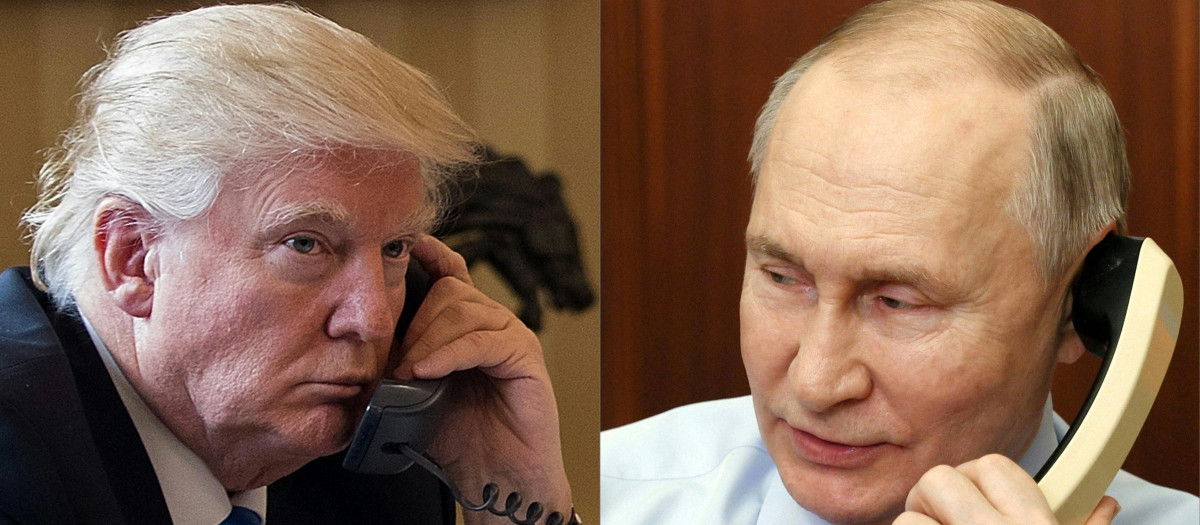El presidente de Estados Unidos, Donald Trump, y su homólogo ruso, Vladimir Putin