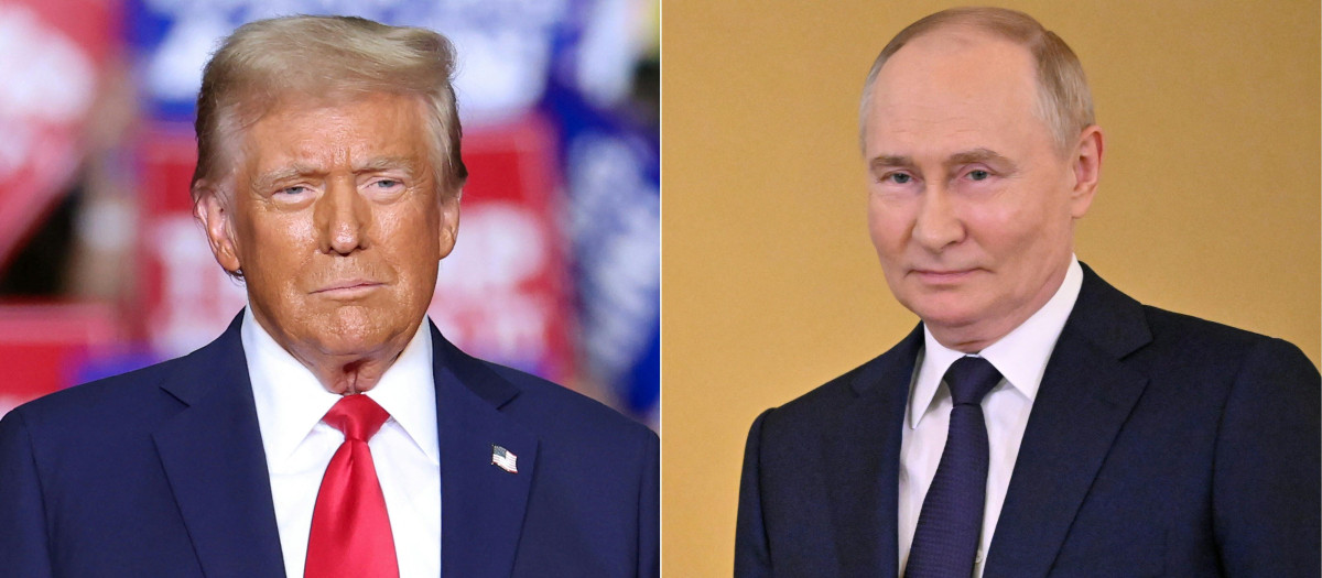 El presidente Donald Trump y Vladimir Puti