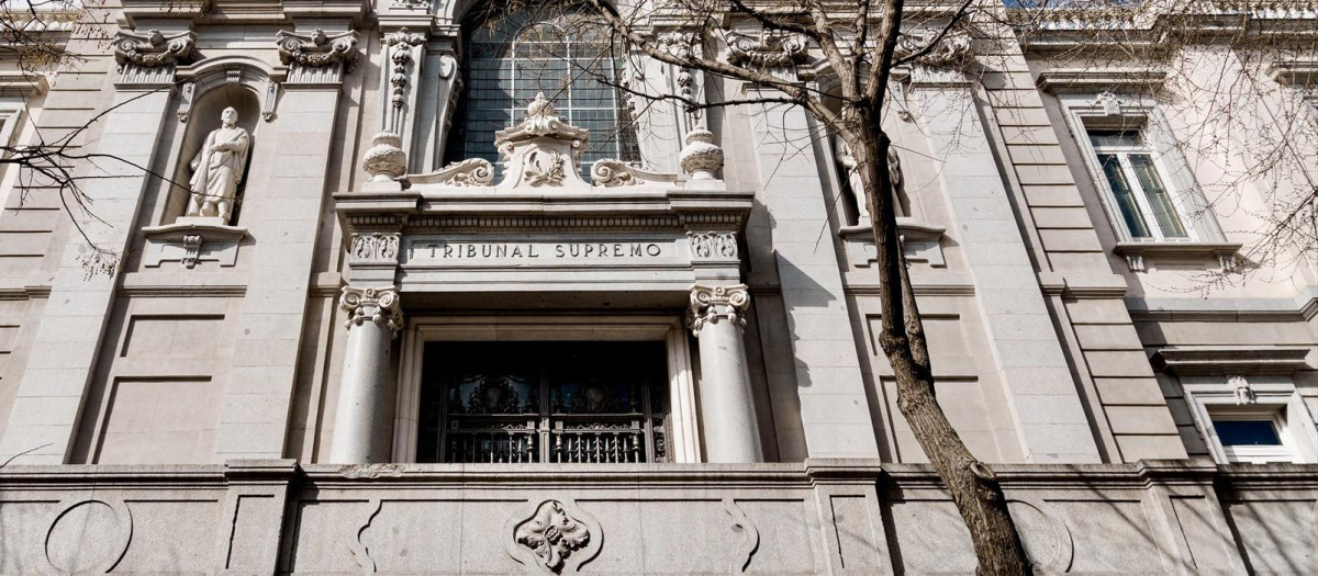 Fachada del Tribunal Supremo.