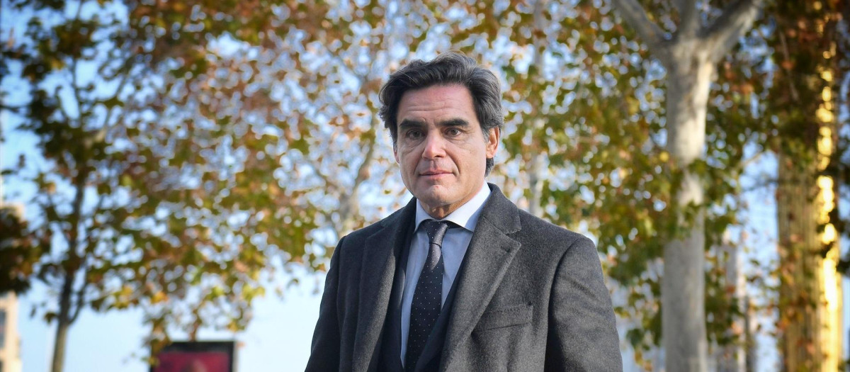 El directivo del IE y exconsejero madrileño, Juan José Güemes, a su llegada a declarar a los juzgados de Plaza de Castilla en diciembre