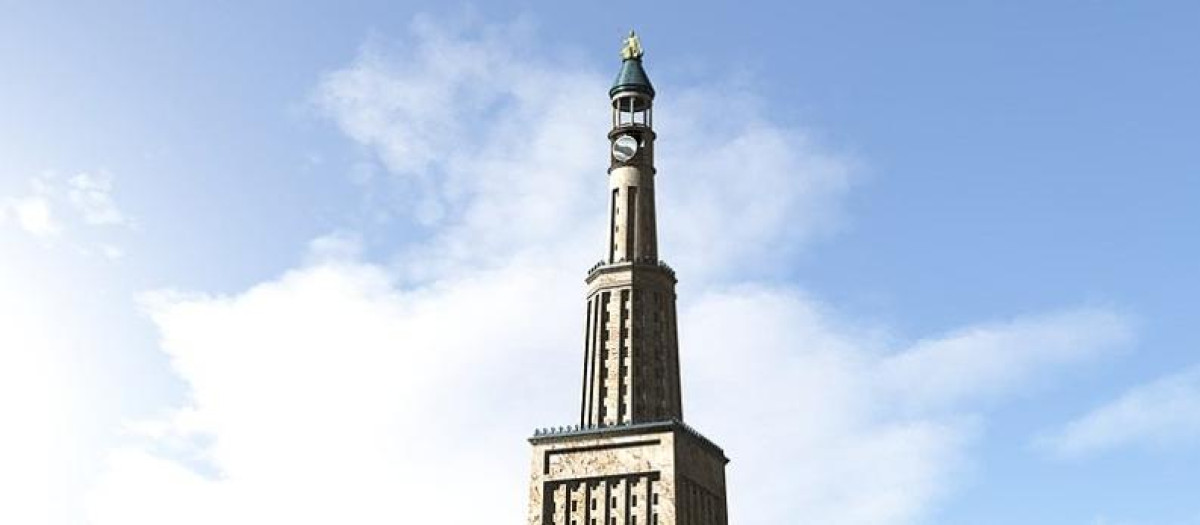 Reconstrucción virtual del Faro de Alejandría
