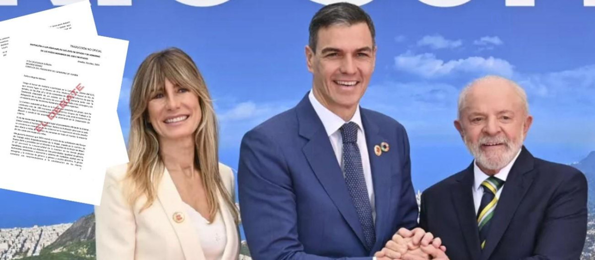 Begoña Gómez, Pedro Sánchez y Lula da Silva