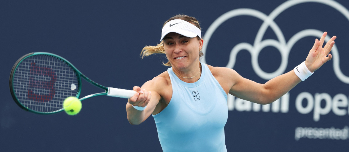Paula Badosa, en el WTA 1000 de Miami
