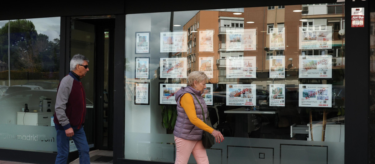 Una inmobiliaria en Madrid