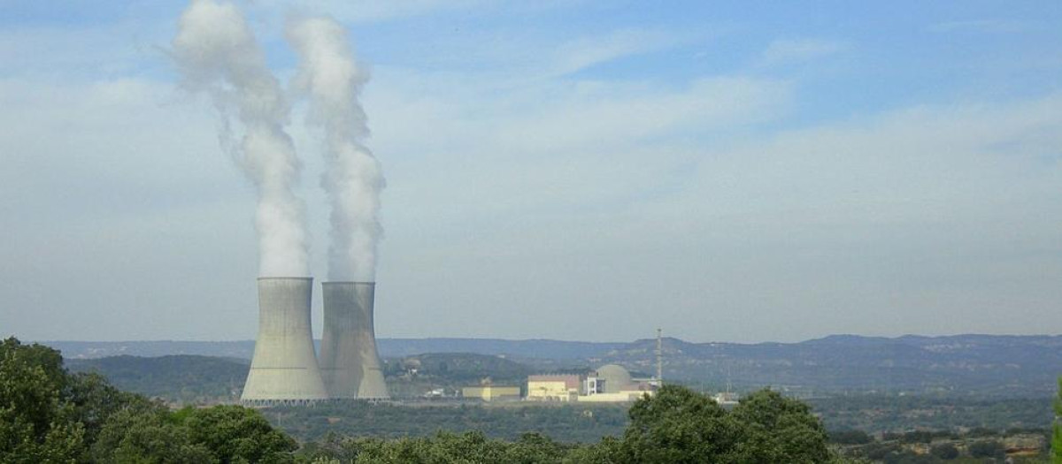Vista de la central nuclear de Trillo