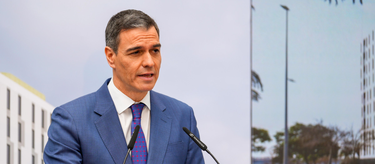 El presidente del Gobierno, Pedro Sánchez