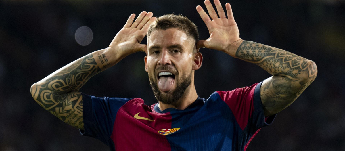 Ïñigo Martínez, en un partido con el Barcelona esta temporada