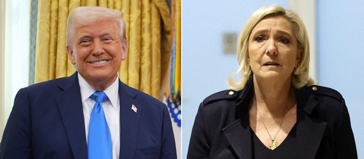 Trump equipara la inhabilitación de Marine Le Pen con los procesos judiciales en su contra