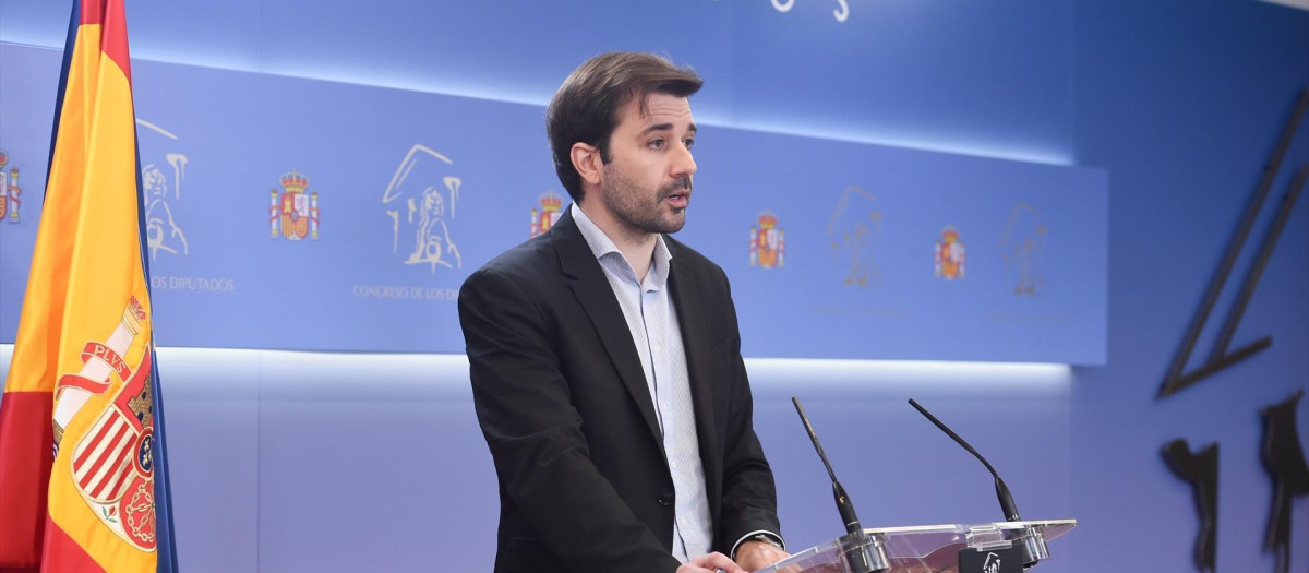 El portavoz de Podemos en el Congreso, Javier Sánchez Serna