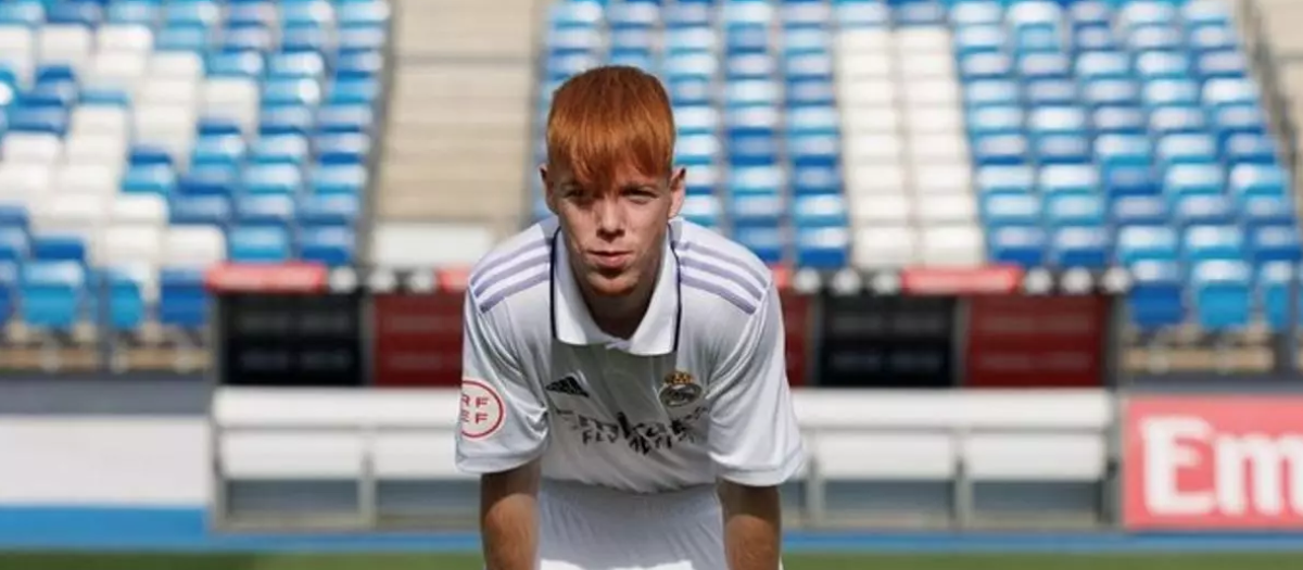 Marc Cucalón, en una imagen con el Real Madrid