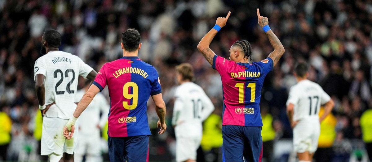 Imagen de la final de la Supercopa de España entre Real Madrid y Barcelona