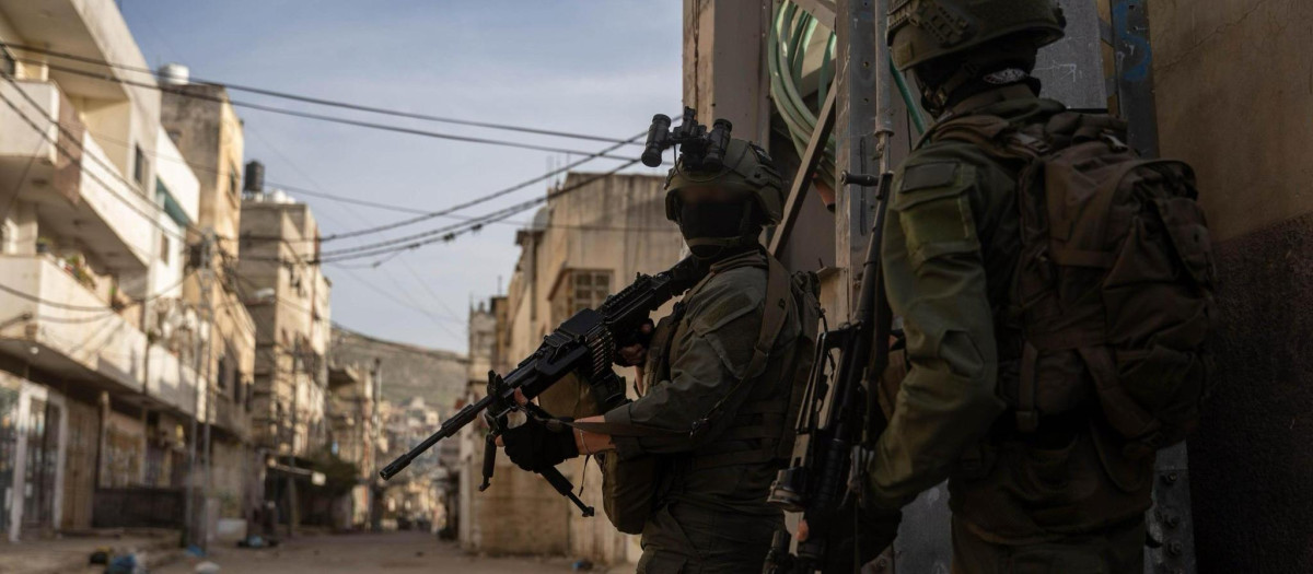 Soldados israelíes en Gaza