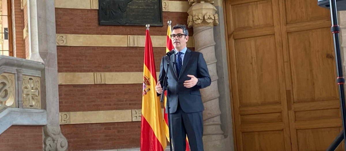 El ministro de la Presidencia, Justicia y Relaciones con las Cortes, Félix Bolaños