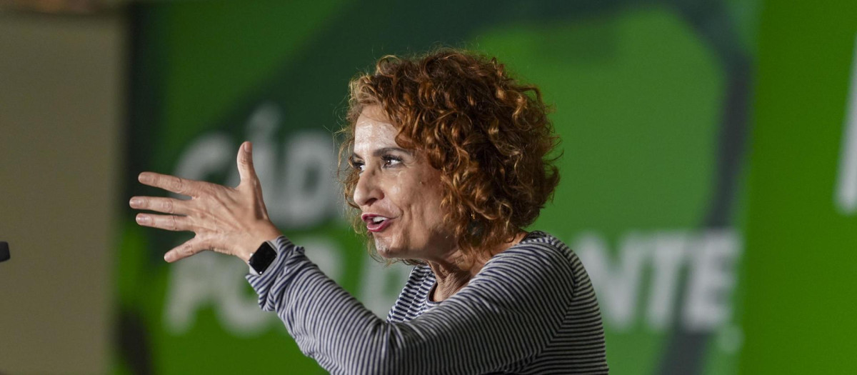 La vicepresidenta primera del Gobierno y secretaria general del PSOE andaluz, María Jesús Montero