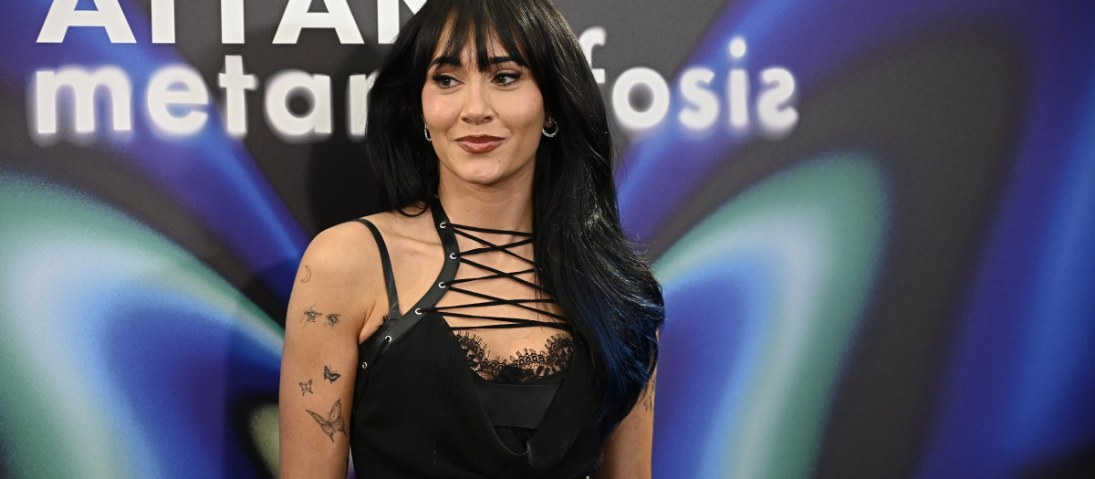 La cantante Aitana Ocaña tras anunciar la cancelación de sus concierto