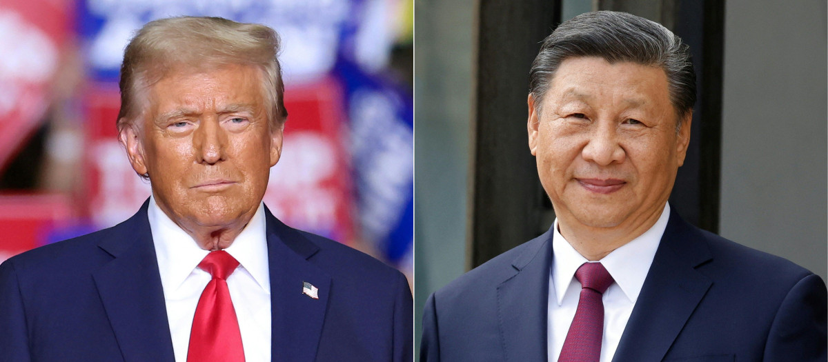El presidente de Estados Unidos, Donald Trump, y el presidente chino Xi Jinping