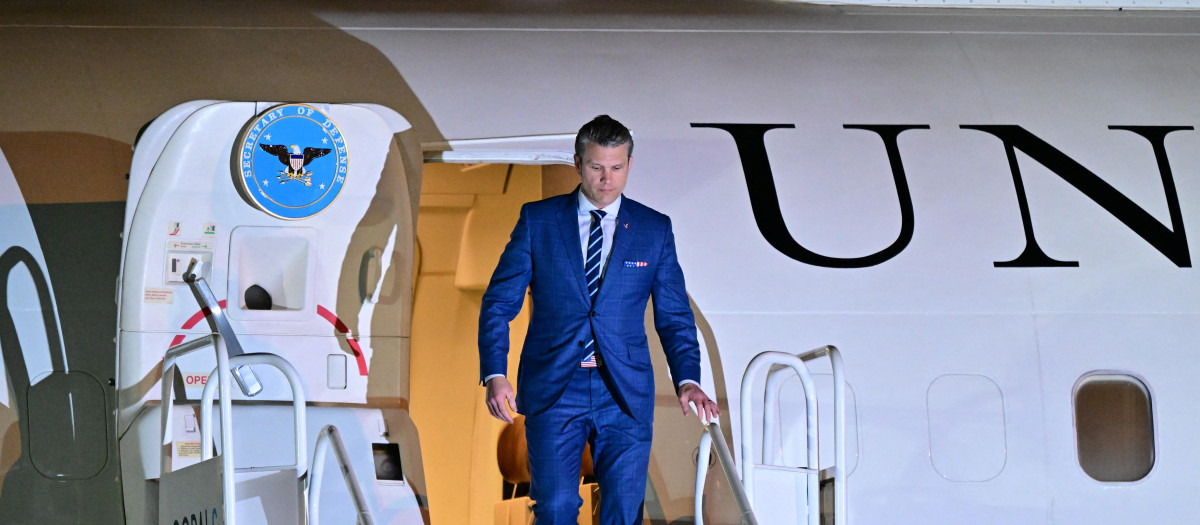 Pete Hegseth, secretario de Defensa de EE.UU. llegando a Panamá