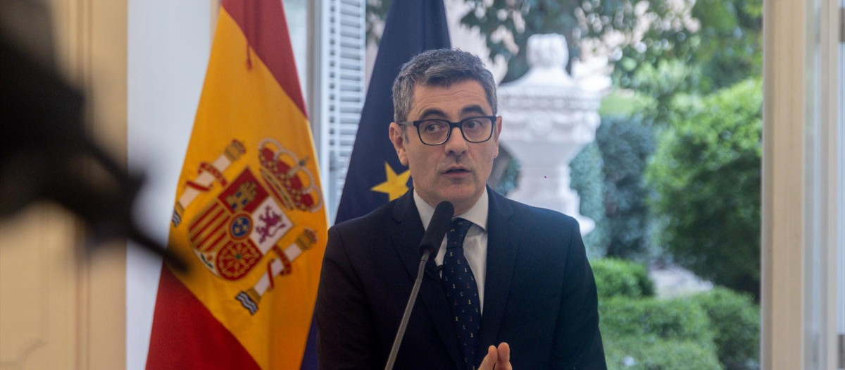 El ministro de la Presidencia, Justicia y Relaciones con las Cortes, Félix Bolaños