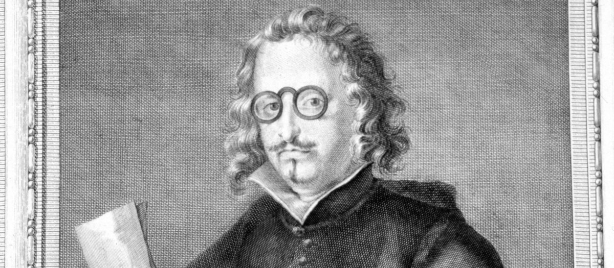 Francisco de Quevedo, retrato de la colección 'Varones Ilustres'