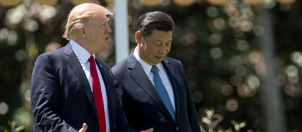Donald Trump junto a Xi Jinping en una imagen de archivo