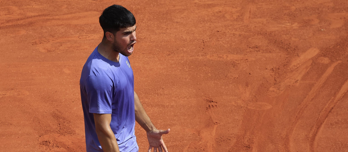Carlos Alcaraz, en el Masters 1000 de Montecarlo