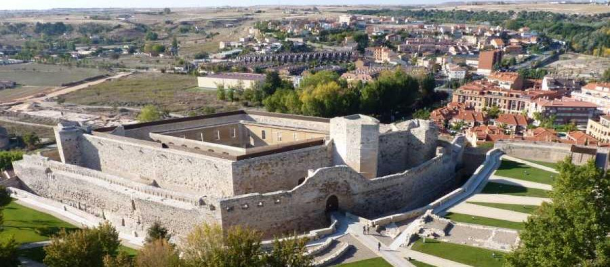 Vista aérea del castillo de Zamora