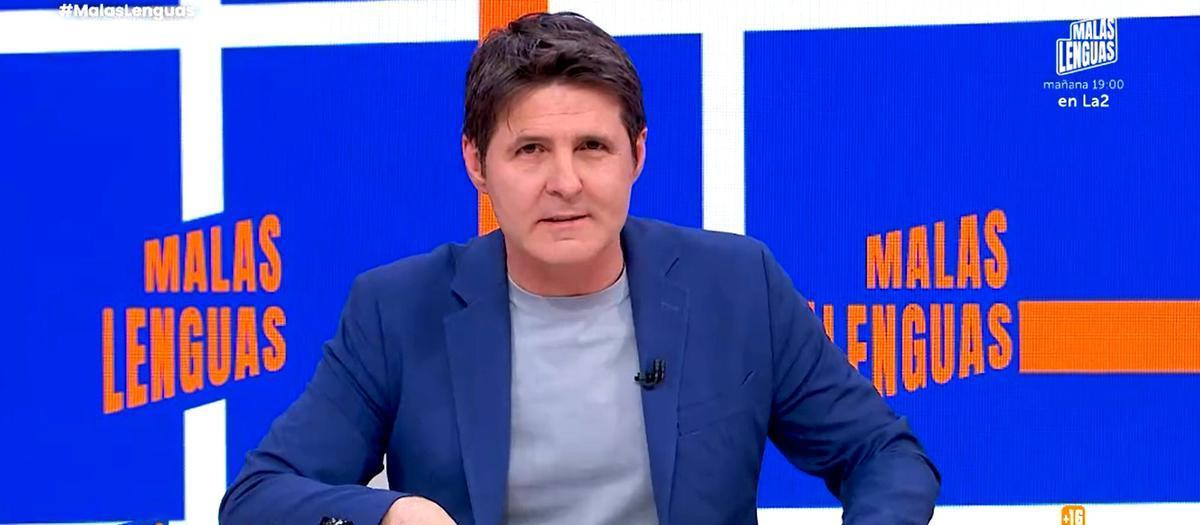 Jesús Cintora, presentador de Malas lenguas