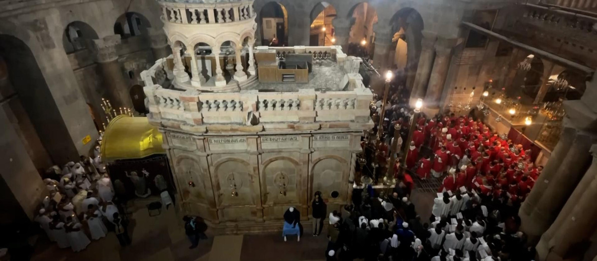 Iglesia del Santo Sepulcro, en el corazón de la Ciudad Vieja de Jerusalén