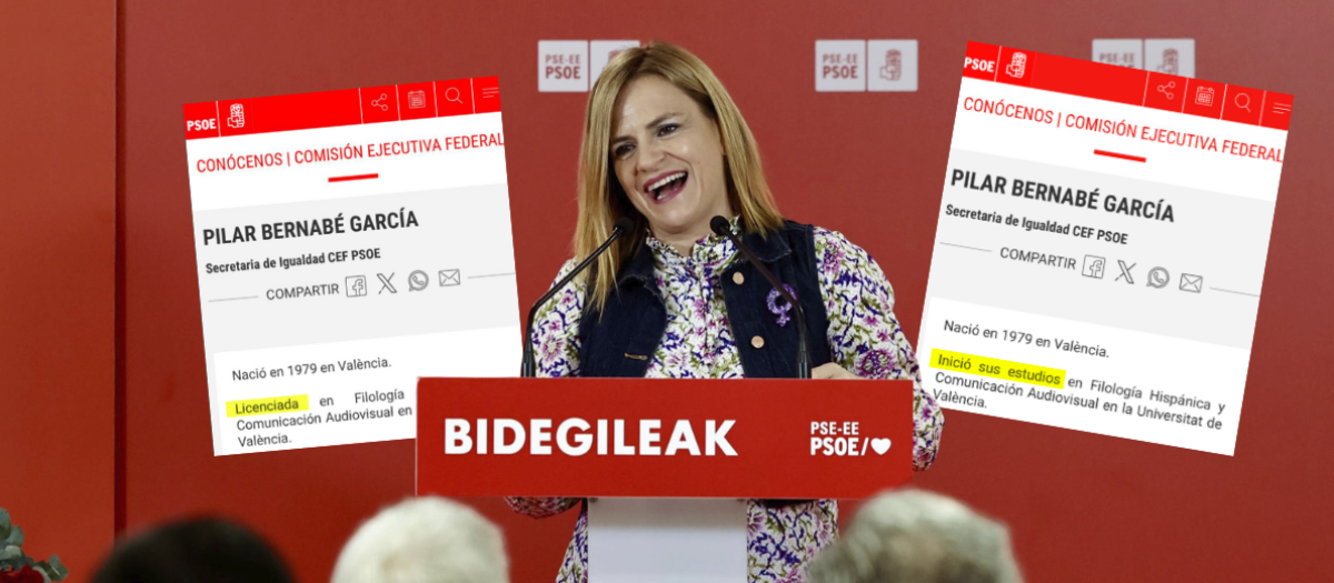 La delegada del Gobierno en la Comunidad Valenciana, Pilar Bernabé, en un acto del PSOE