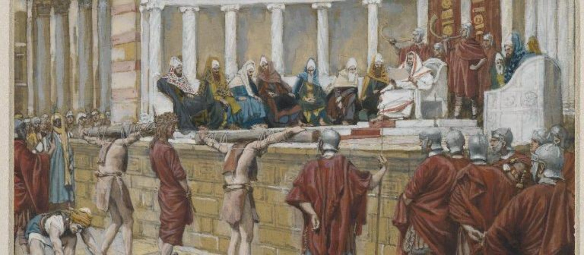 El juicio de la Gabbatha. Obra de James Tissot
