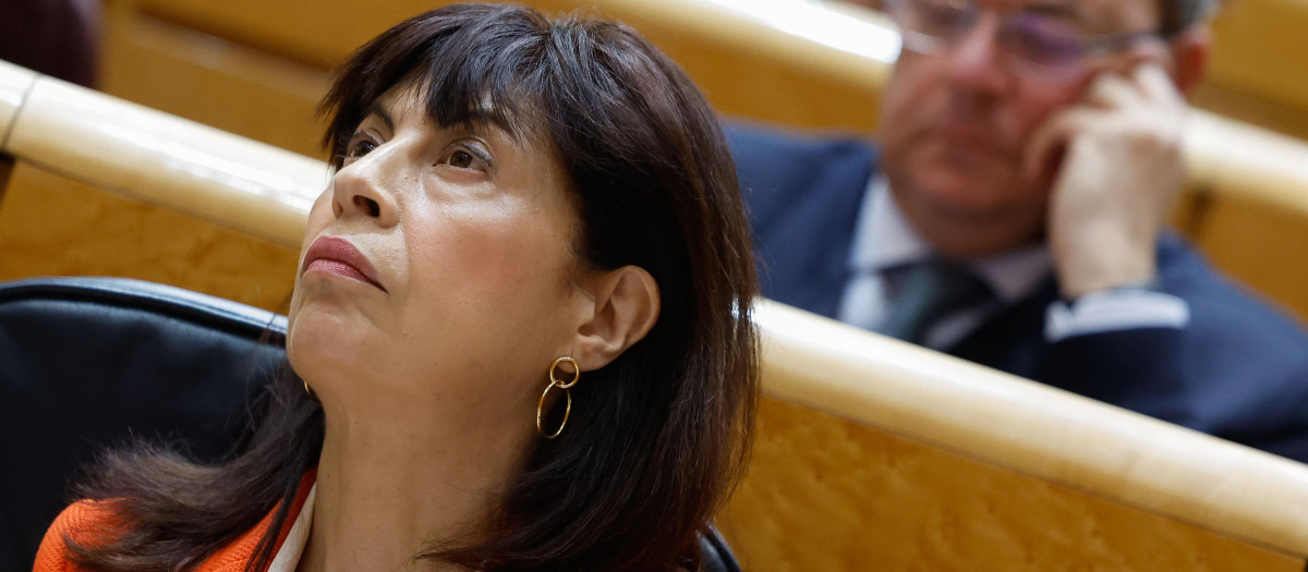 La ministra de Igualdad, Ana Redondo, en el Senado
