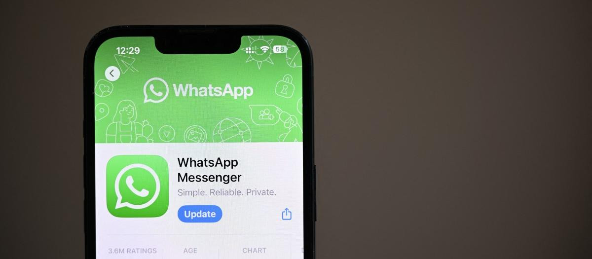 La aplicación de mensajería WhatsApp de la App Store