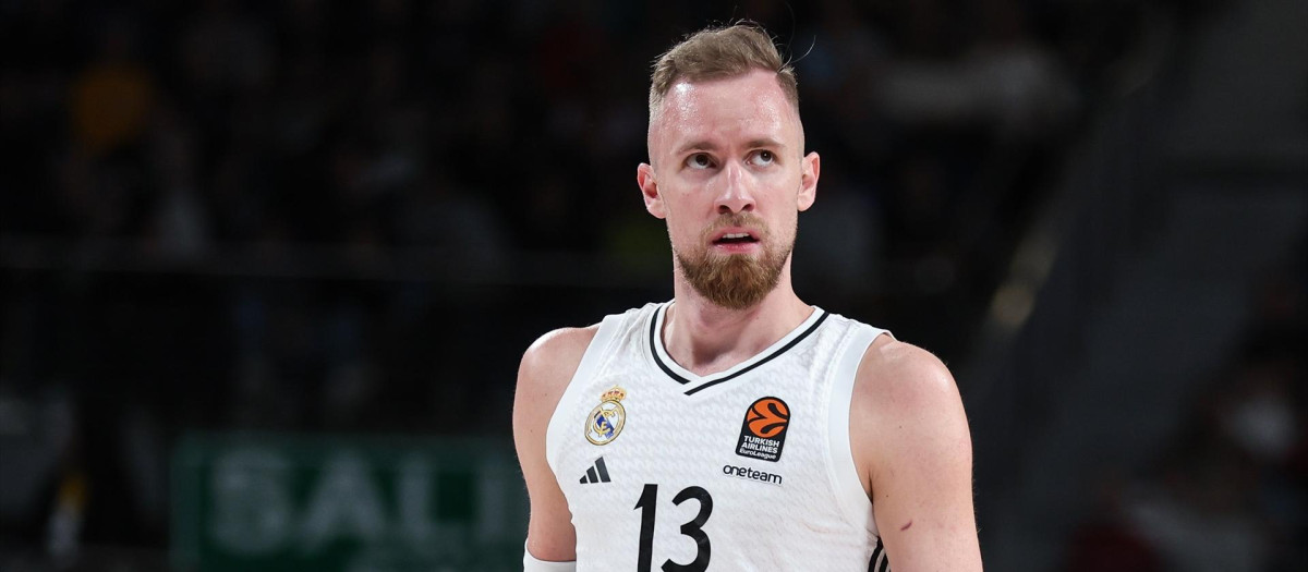 Dzanan Musa, en un partido con el Real Madrid esta temporada