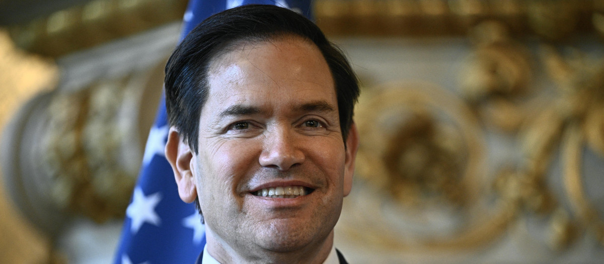 El secretario de Estado estadounidense, Marco Rubio, en París