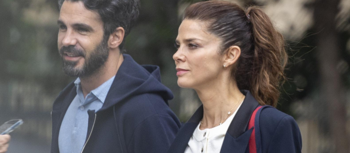 Actress Juana Acosta and Pablo Garcia Andrade in Madrid 21 May 2024