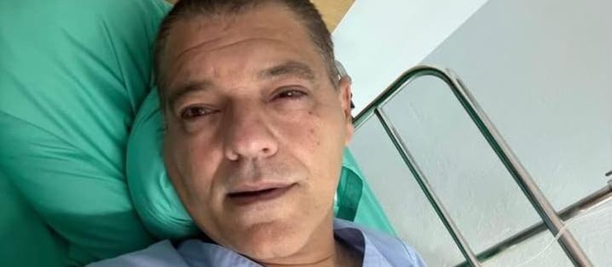 Frank Cuesta, en el hospital de Tailandia
