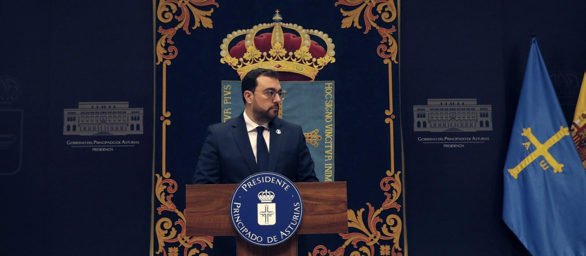 El presidente del Principado, Adrián Barbón